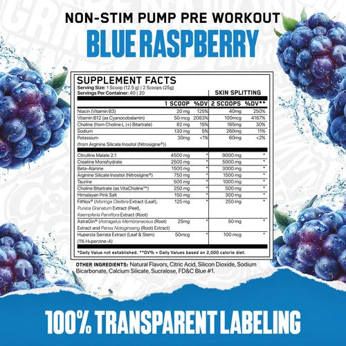 Applied Nutrition Abe Pre - Entreno Pump 40 Porciones Blue Razz