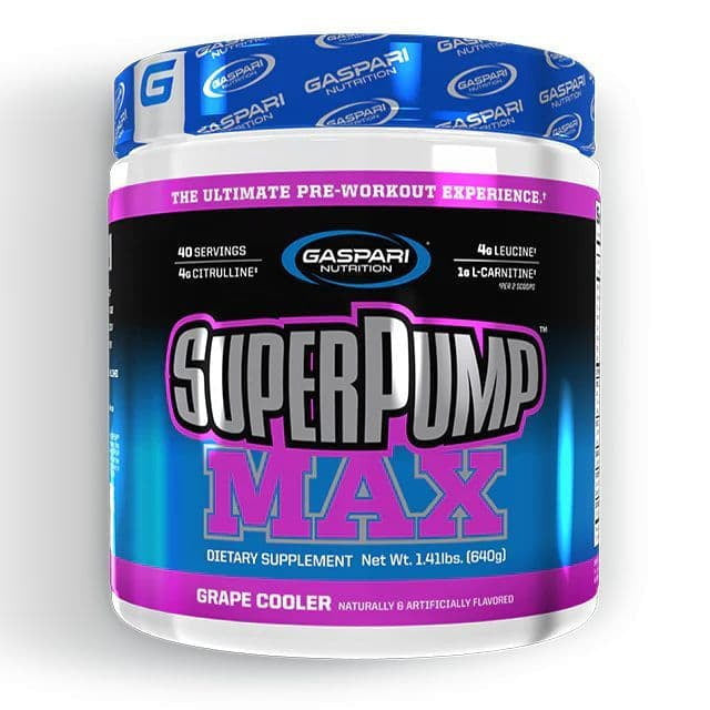 Gaspari Nutrition Super Pump Max 40 Porciones Grape Cooler