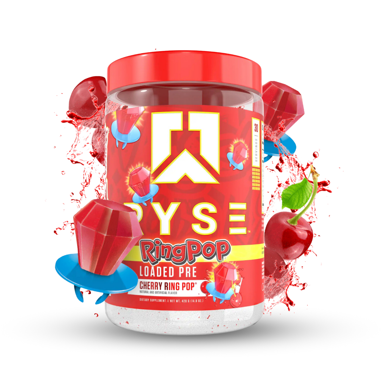 Ryse Loaded Pre - Entreno 30 Porciones Ring Pop Cherry