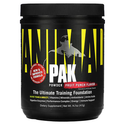 Universal Animal Pak Powder 30 Porciones Fruit Punch