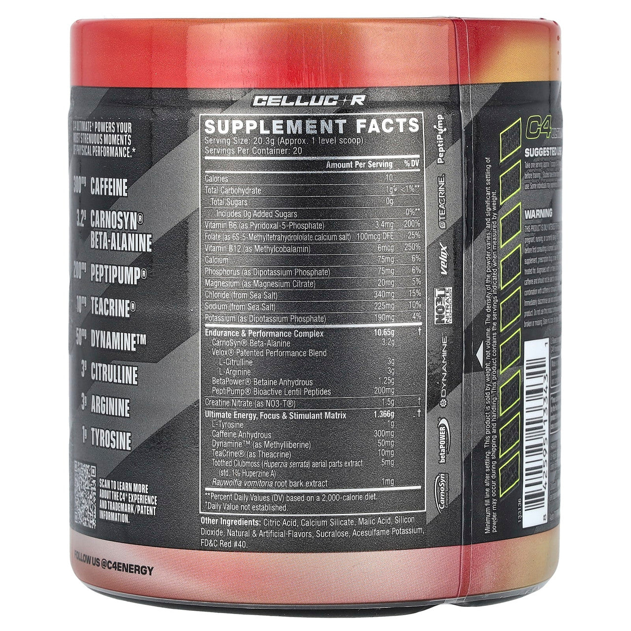 Cellucor C4 Ultimate 20 Porciones Hawaiian Punch Fruit Juicy R