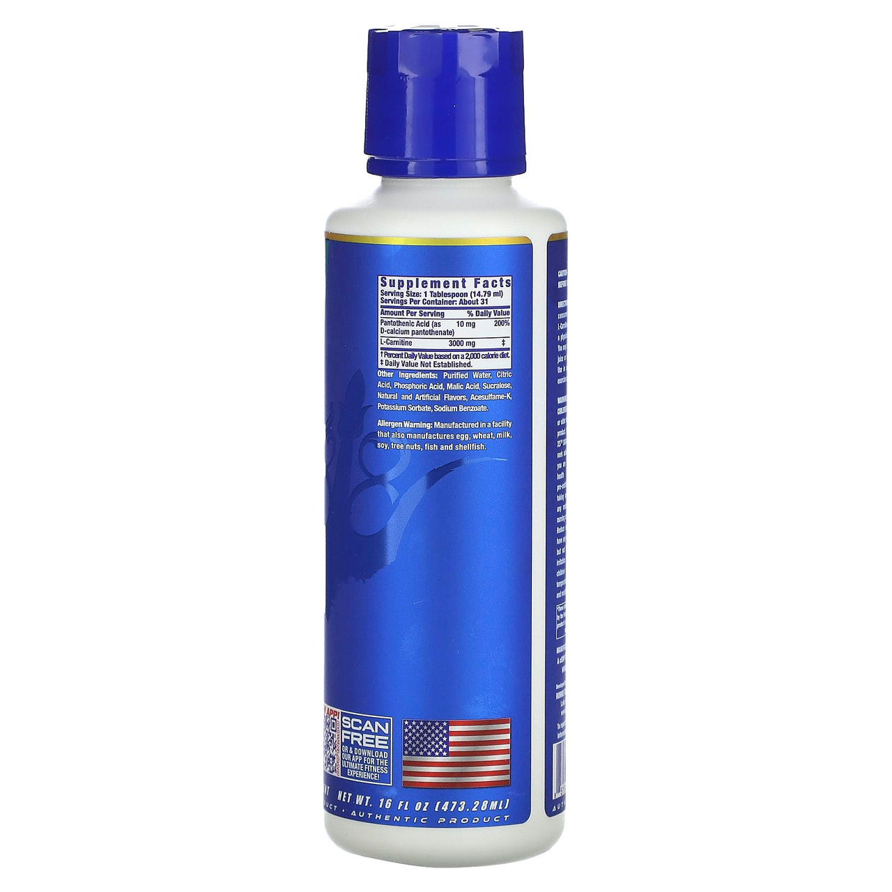 Ronnie L Carnitine Xs 3000 16 Onzas Strawberry Kiwi