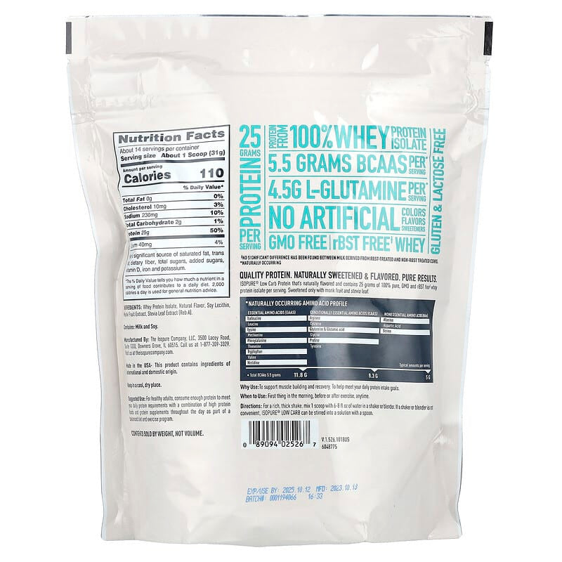 La 100 Whey Bag 4 13 Libras Vainilla