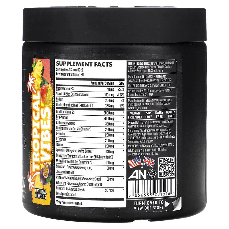 Applied Nutrition Abe Ultimate Pre - Entreno 30 Porciones Tropical Vibes