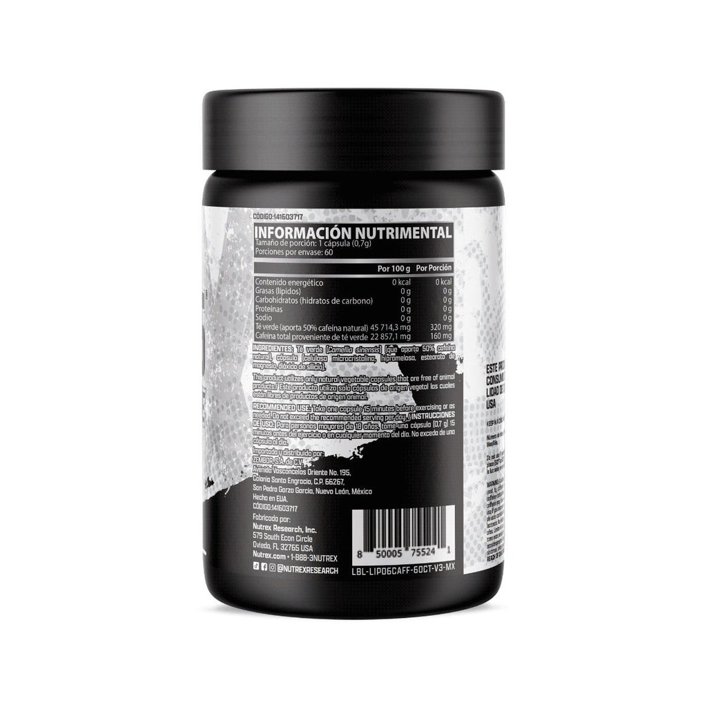 Nutrex Research Lipo 6 Caffeine 60 Cápsulas