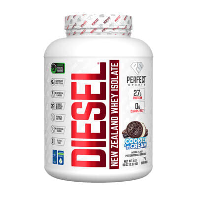 Perfect Sports Diesel 100 New Zealand Whey Aislado 5Lb Cookies N Cream