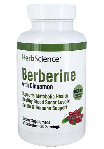 Hs Berberine Whit Cinnamon 1000Mg 60 Cápsulas