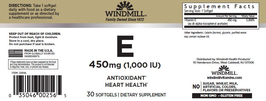 Whp Vitamin E 450 450Mg 1000 Iu 30 Softgel