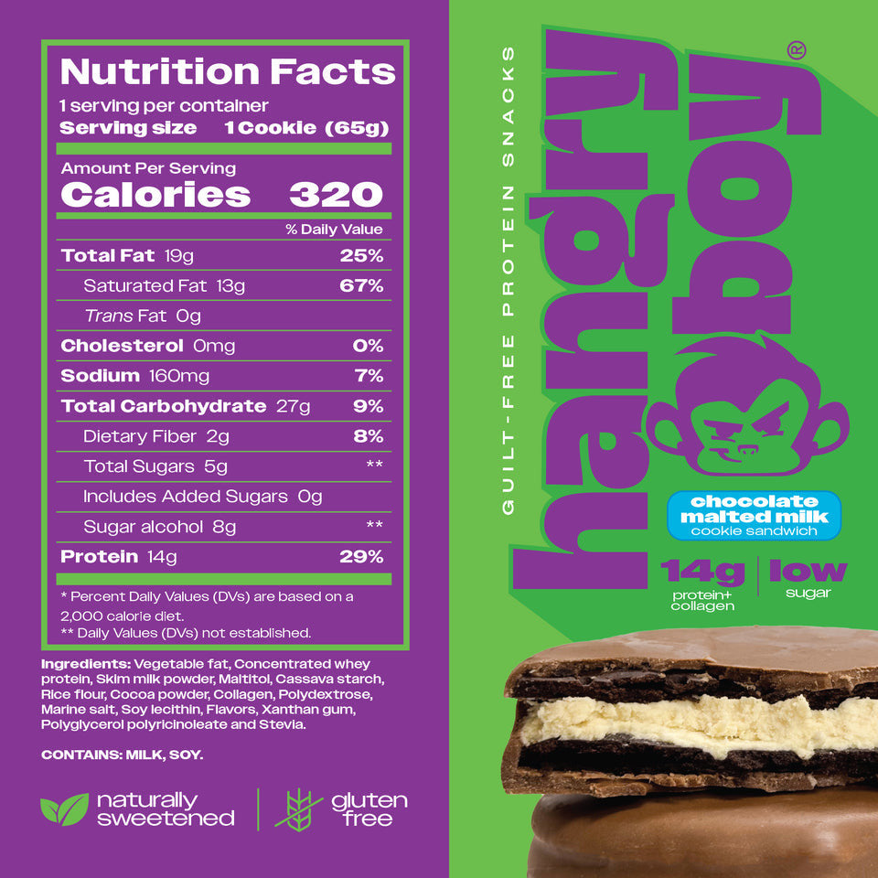 Hangry Boy 65 Grs 12 Paquete Chocolate Malted Milk