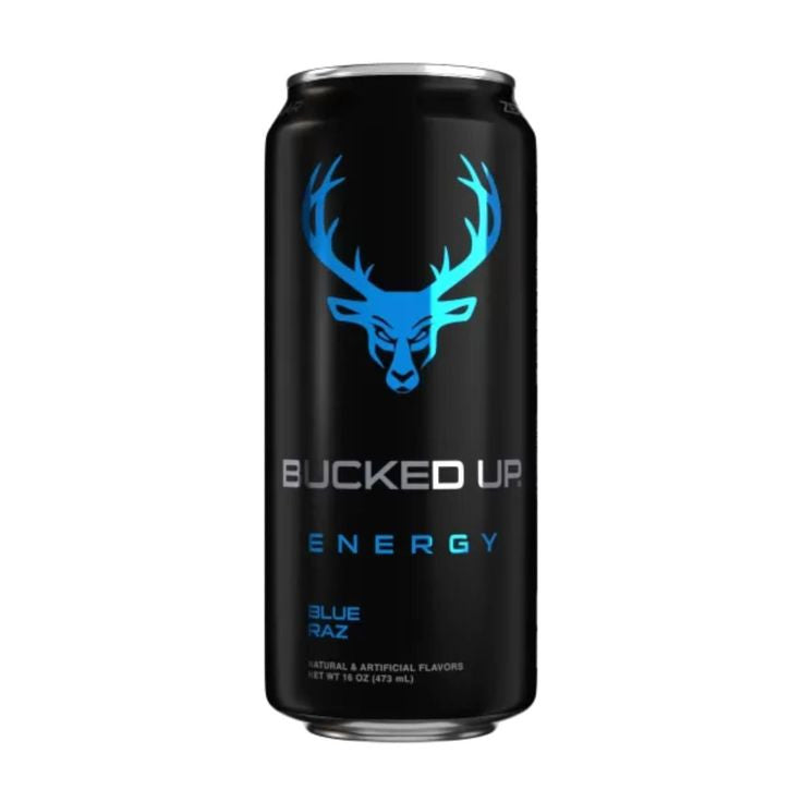Bucked Up Energy Drinks 16Oz 12Pk Blue Raz