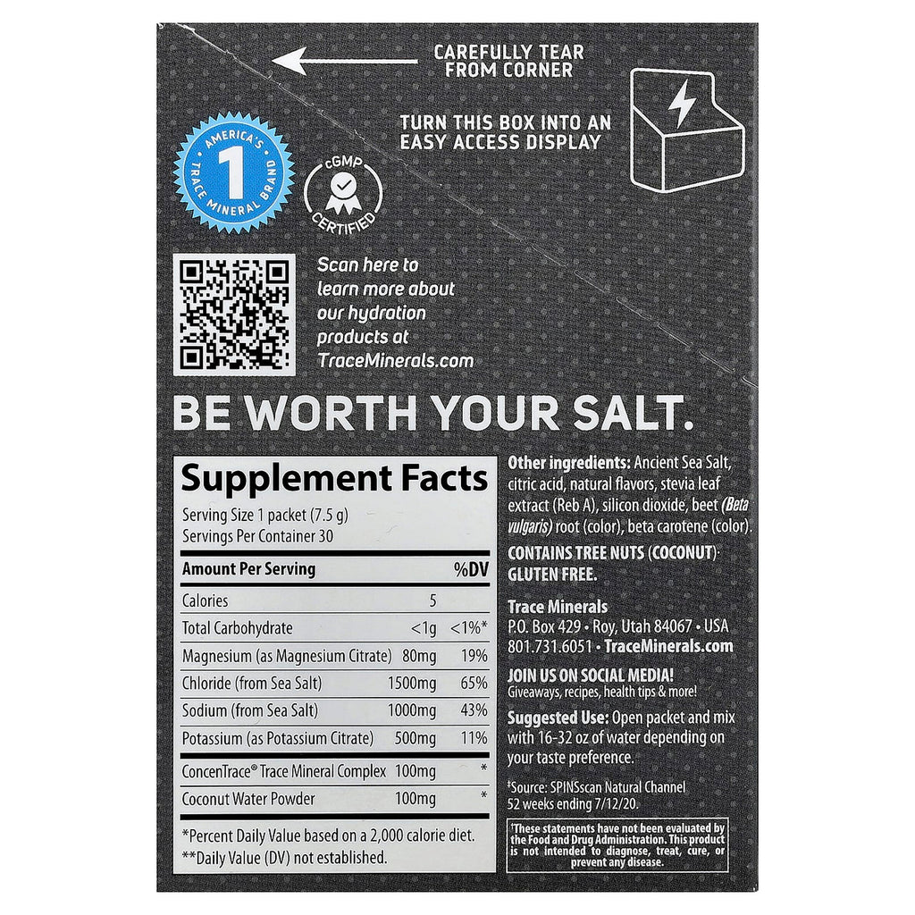 Trace Mineral Zerolyte 30 Stick Tropical Salado