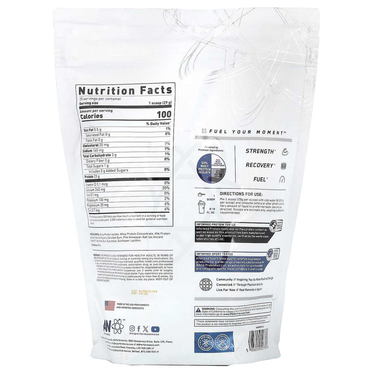An Applied Nutrition Abe Hybrid Protein 25 Porciones Vainilla