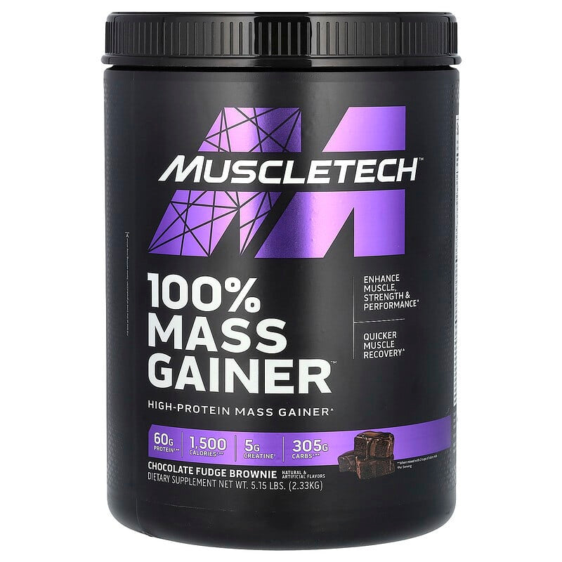 Muscle Tech 100 Ganador de Masa 5 15 Libras Chocolate Fudge Brownie