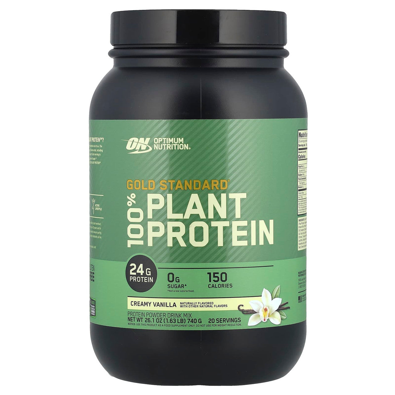 Optimum Nutrition 100 Gold Std Plant Protein 1 63 lb Vainilla