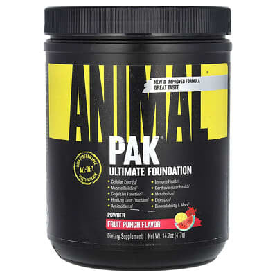 Universal Animal Pak Powder 30 Porciones Fruit Punch