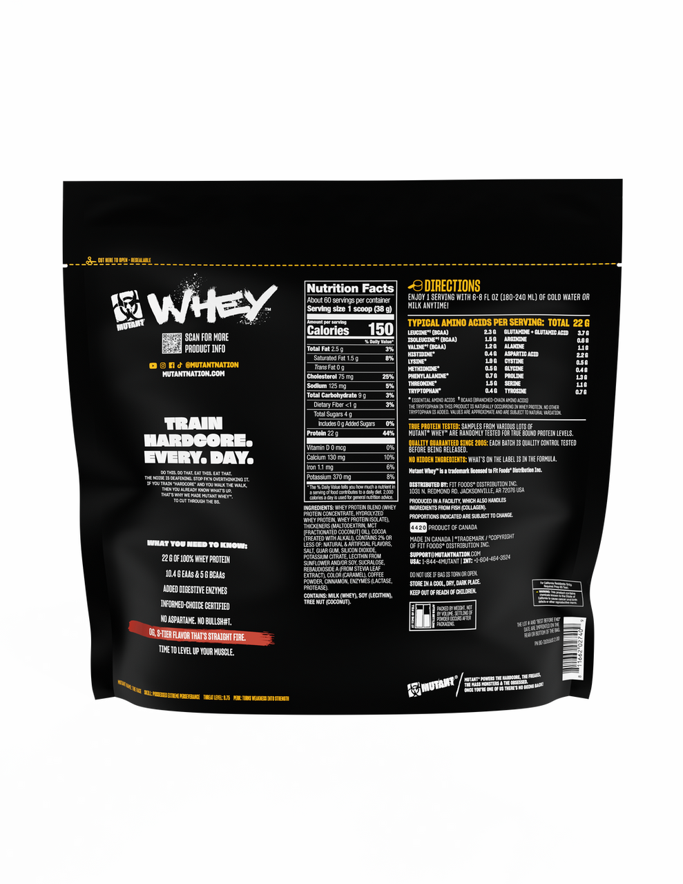 Mutant Whey 5 Libras Chocolate Fudge Brownie