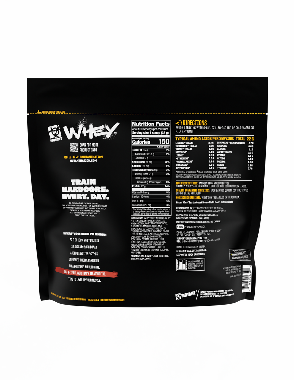 Mutant Whey 5 Libras Chocolate Fudge Brownie