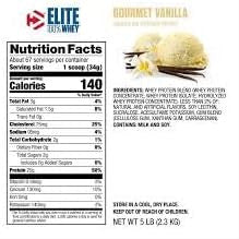 Dymatize Elite Whey Proteina 5 Libras Vainilla Gourmet