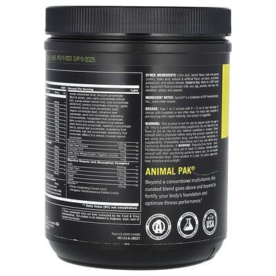 Universal Animal Pak Powder 30 Porciones Fruit Punch