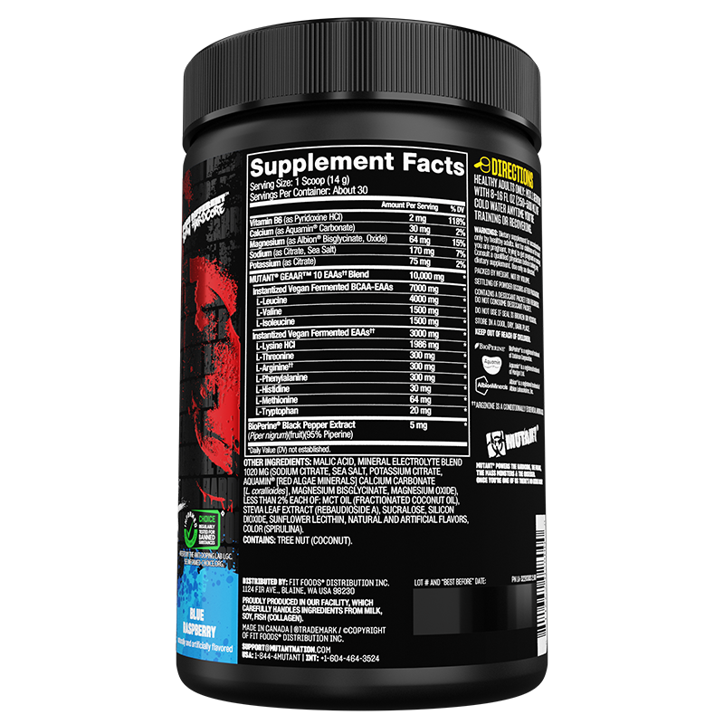 Mutant Geaar 30 Porciones Blue Raspberry