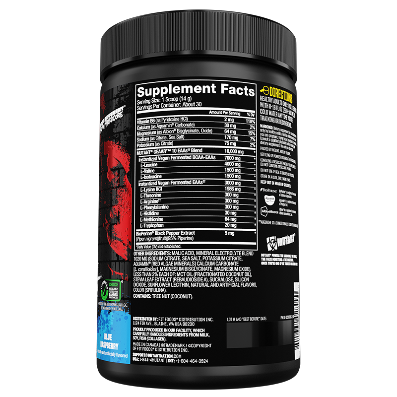 Mutant Geaar 30 Porciones Blue Raspberry