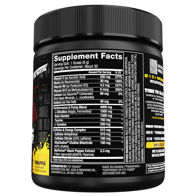 Mutant Madness 30 Porciones Pineapple Pasion