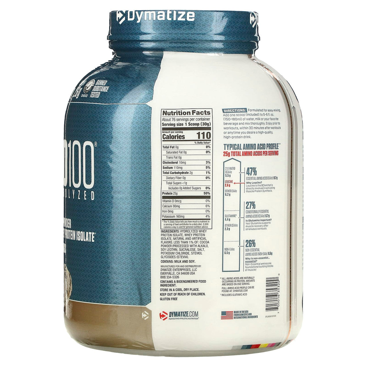 Dymatize Iso 100 5 Libras Cookies Cream