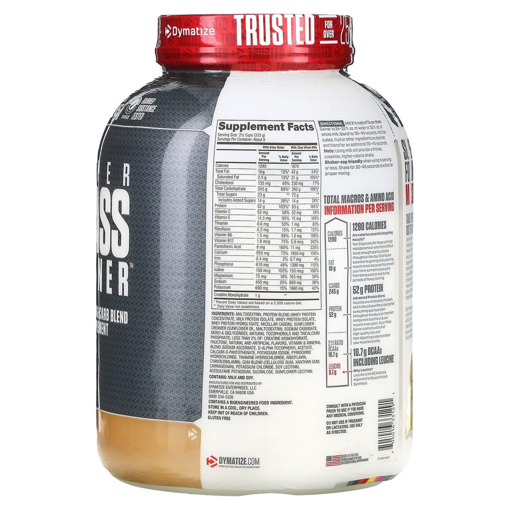 Dymatize Super Ganador de Masa 6 Libras Vainilla