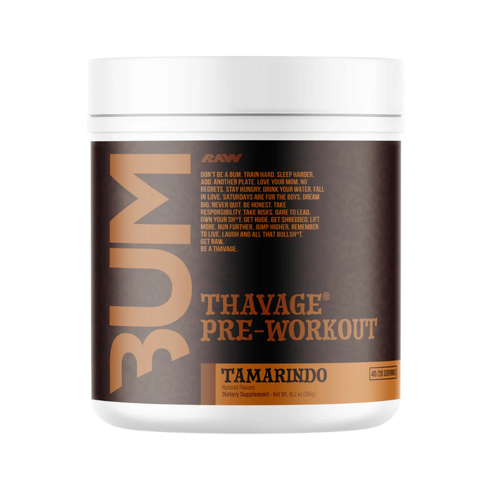 Raw Cbum Thavage Pre - Entreno 40 Porciones Tamarindo
