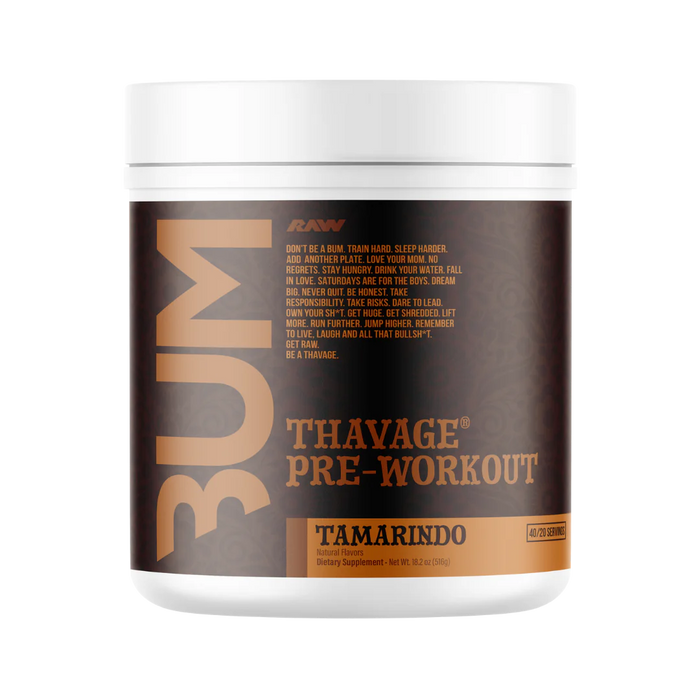 Raw Cbum Thavage Pre - Entreno 40 Porciones Tamarindo