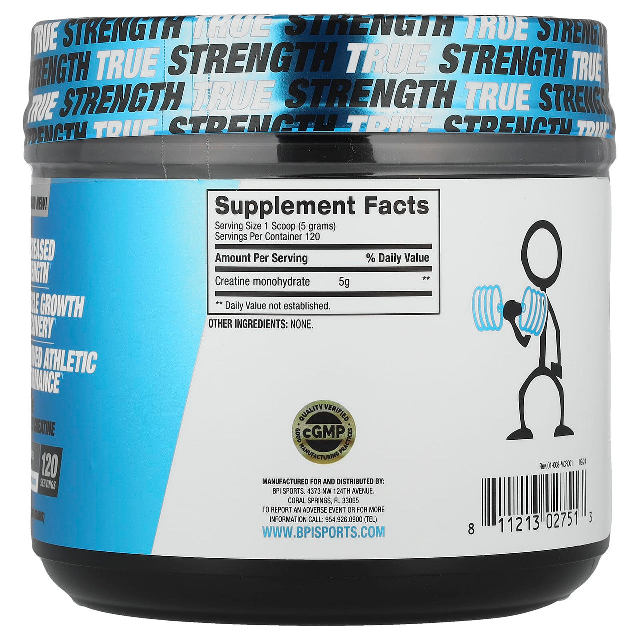 Bpi Sports Sports Creatine Micronized 600 Grs 120 Porciones