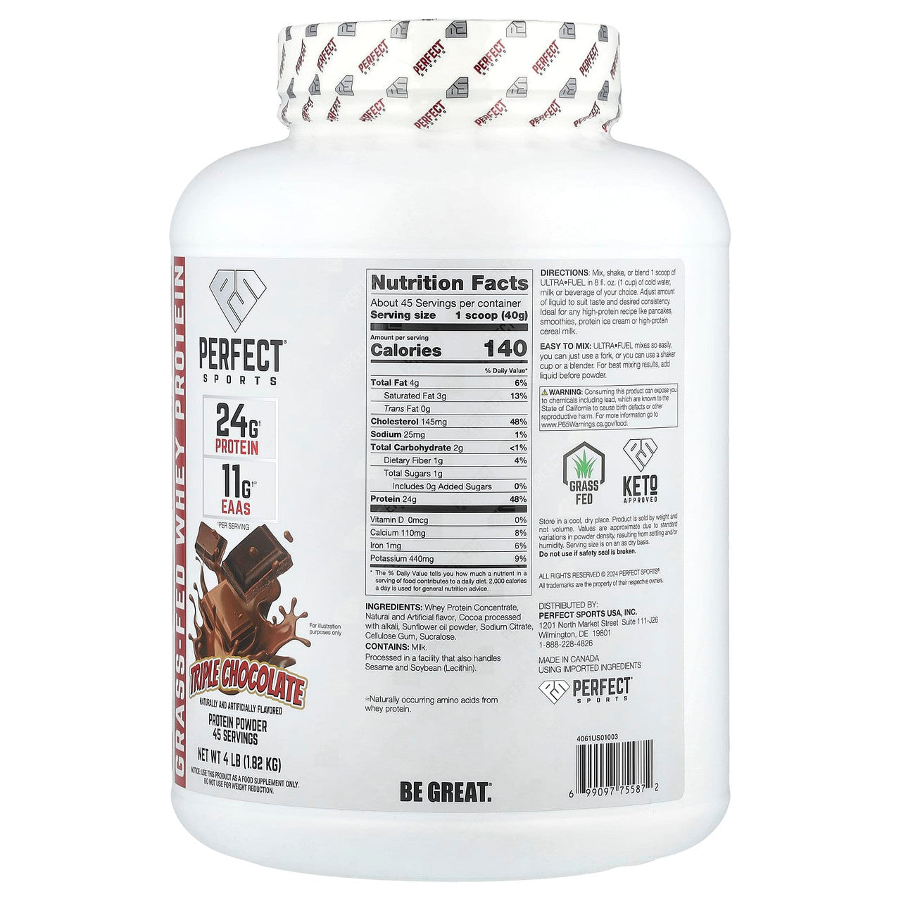 Perfect Fuel Whey 4 Libras Vanilla Ice Cream