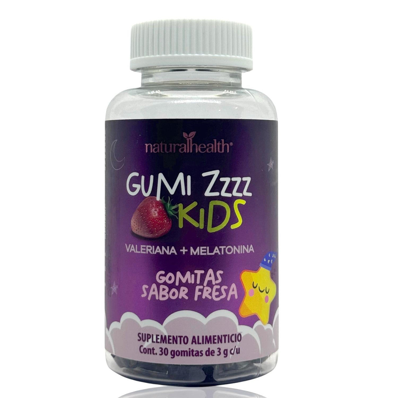 Natural Gumi Sleep Kids 30 Gomitas Sabor Fresa