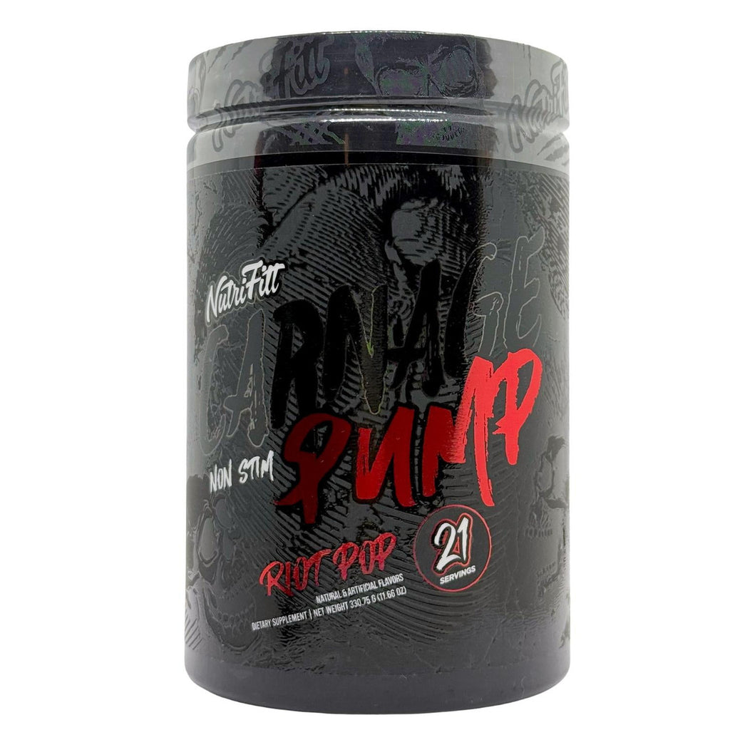 Nutrifitt Carnage Pump Non Estimulante 21 Porciones Riot Pop