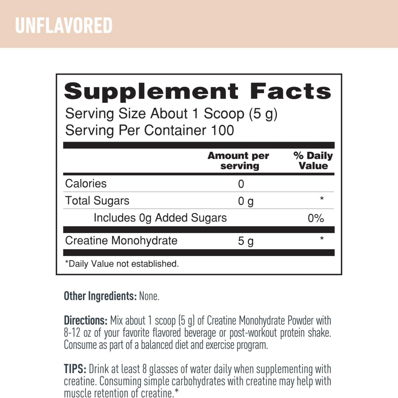 Nb Isopure Creatina Monohydrate 500 Grs sin Sabor