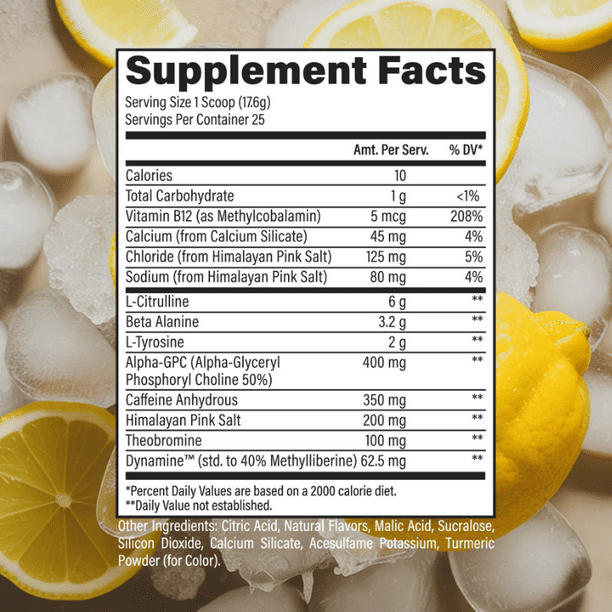 Raw Cbum Essential Pre - Entreno 30 Porciones Icy Lemon Slush Edicion Limitada