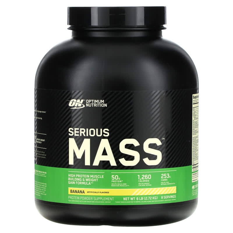 Optimum Nutrition Serious Mass 6 Libras Banana