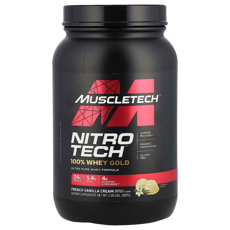 Muscle Tech Nitro Tech Whey Gold 2 Libras Vainilla French