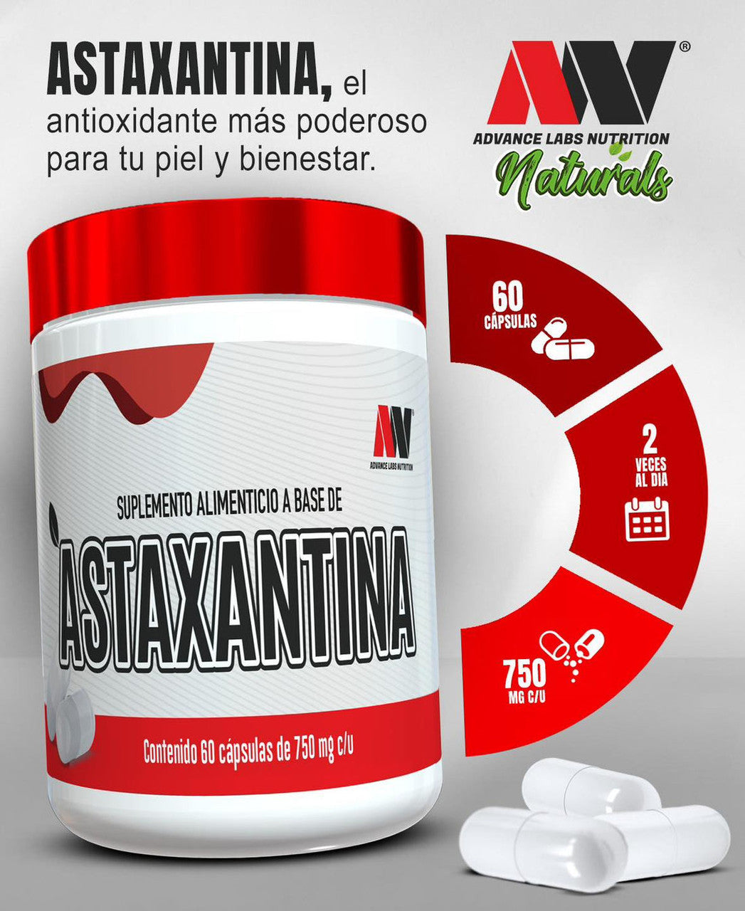 Advance Astaxantina 60 Cápsulas