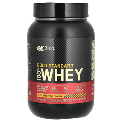 Optimum Nutrition 100 Whey Gold Std 2 Libras Chocolate Peanut Butter