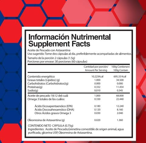 Alpha Ax Omega3 2Mg Astaxantina 60 Cápsulas 300Mgs