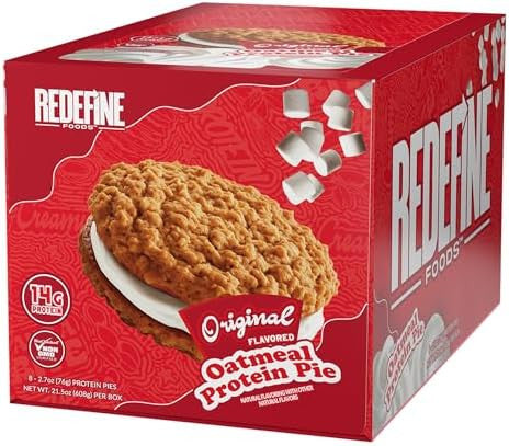 Redefine Oatmeal Protein Pie 8 Unidades Box Original