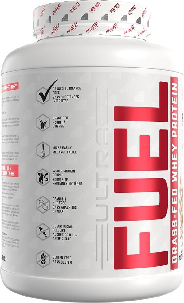 Perfect Sports Ultra Fuel Grass Fed Whey Protein 4Lb Vanilla Ice Cream