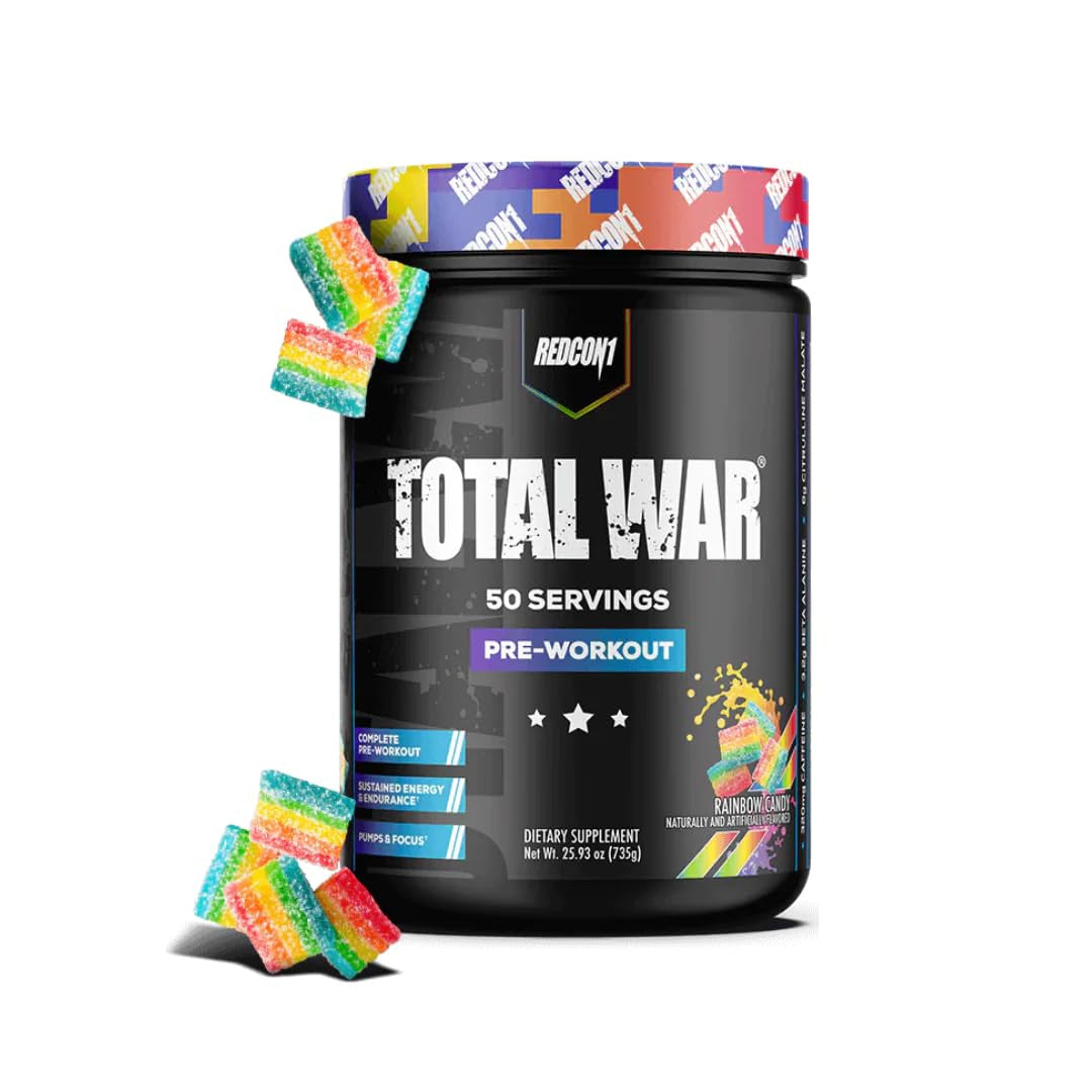 Redcon1 Total War Pre - Entreno 50 Porciones Rainbow Candy