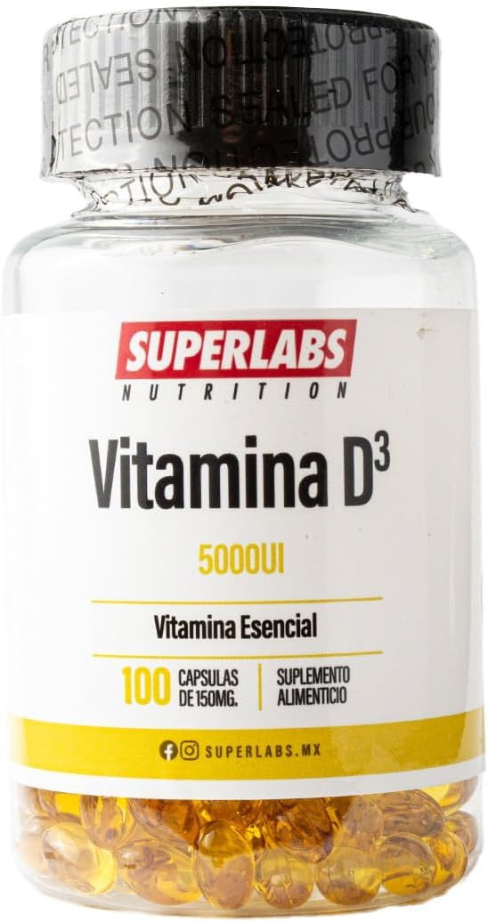 Superlabs Vitamina D3 5000 Iu 100 Cápsulas Blandas
