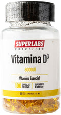 Superlabs Vitamina D3 5000 Iu 100 Cápsulas Blandas