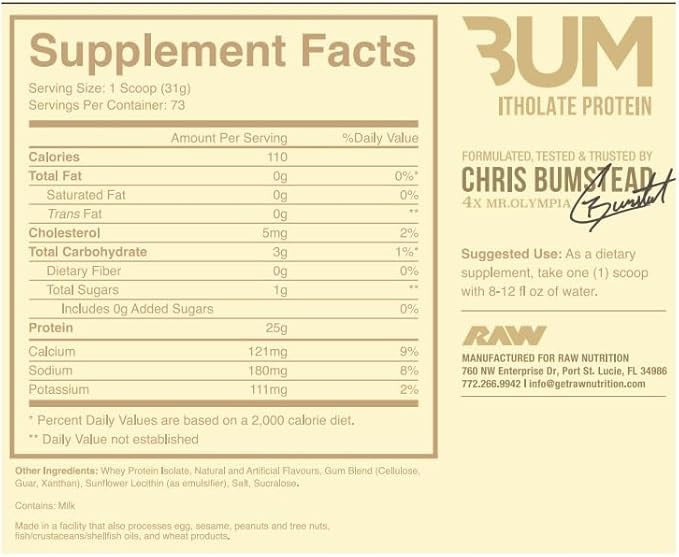 Raw Cbum Itholate 5 Libras Vainilla
