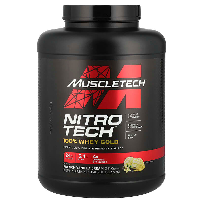 Muscle Tech Nitro Tech Whey Gold 5 03 Libras Vainilla French
