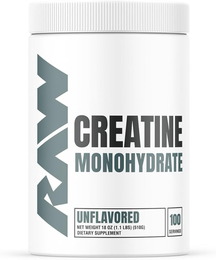 Raw Creatina Monohydrate sin Sabor 100 Porciones