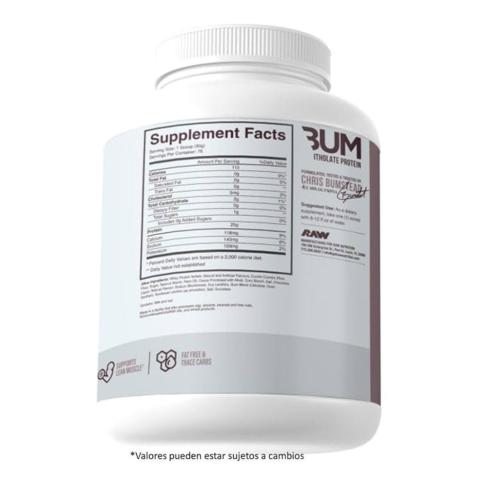 Raw Cbum Itholate 5 Libras Cookies Cream